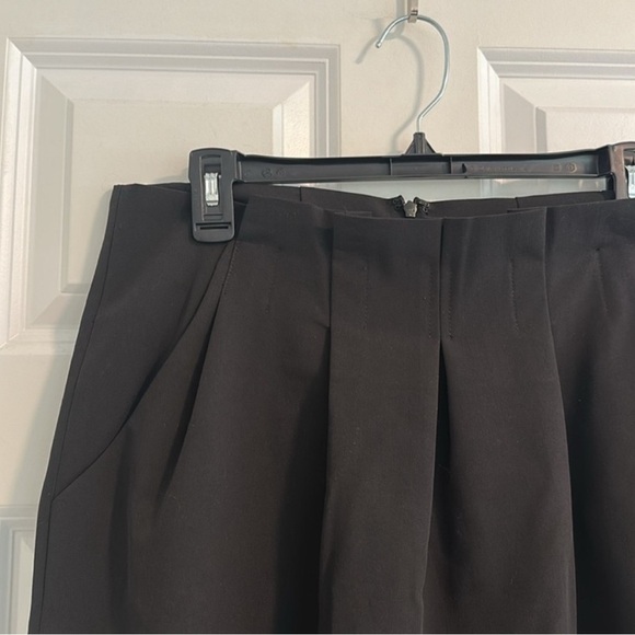 NWT S&D Pleated Black Pencil Skirt Size US10 - Picture 4 of 11
